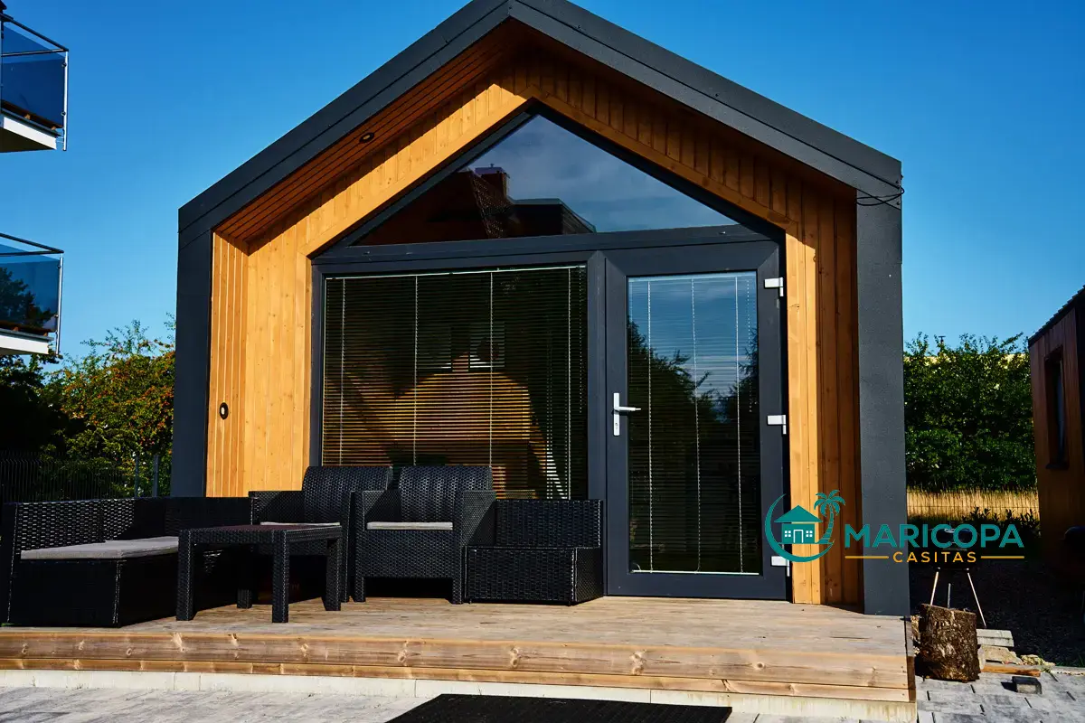 Completed casita exterior — modern Arizona ADU design